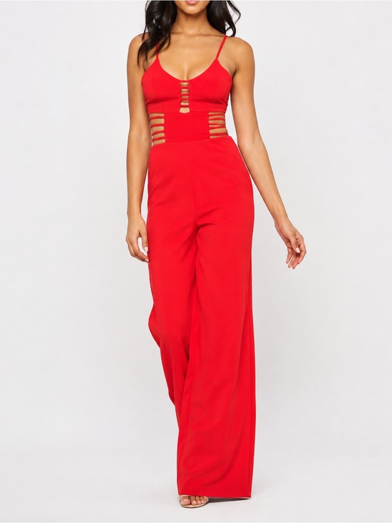 Honeybum Pants - ‘We All Want Love’ Cutout Jumpsuit